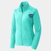 Ladies Heather Microfleece Full Zip Jacket Thumbnail