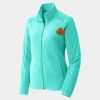 Ladies Heather Microfleece Full Zip Jacket Thumbnail