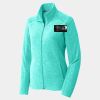 Ladies Heather Microfleece Full Zip Jacket Thumbnail