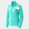 Ladies Heather Microfleece Full Zip Jacket Thumbnail