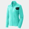 Ladies Heather Microfleece Full Zip Jacket Thumbnail