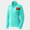Ladies Heather Microfleece Full Zip Jacket Thumbnail