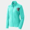 Ladies Heather Microfleece Full Zip Jacket Thumbnail