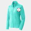 Ladies Heather Microfleece Full Zip Jacket Thumbnail