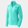 Ladies Heather Microfleece Full Zip Jacket Thumbnail