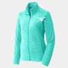 Ladies Heather Microfleece Full Zip Jacket Thumbnail