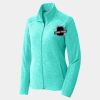 Ladies Heather Microfleece Full Zip Jacket Thumbnail