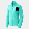 Ladies Heather Microfleece Full Zip Jacket Thumbnail