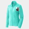 Ladies Heather Microfleece Full Zip Jacket Thumbnail