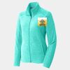 Ladies Heather Microfleece Full Zip Jacket Thumbnail