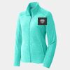 Ladies Heather Microfleece Full Zip Jacket Thumbnail