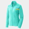 Ladies Heather Microfleece Full Zip Jacket Thumbnail