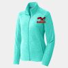 Ladies Heather Microfleece Full Zip Jacket Thumbnail
