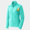 Ladies Heather Microfleece Full Zip Jacket Thumbnail