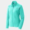 Ladies Heather Microfleece Full Zip Jacket Thumbnail