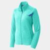Ladies Heather Microfleece Full Zip Jacket Thumbnail