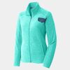 Ladies Heather Microfleece Full Zip Jacket Thumbnail
