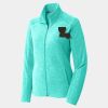 Ladies Heather Microfleece Full Zip Jacket Thumbnail