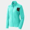 Ladies Heather Microfleece Full Zip Jacket Thumbnail