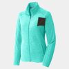 Ladies Heather Microfleece Full Zip Jacket Thumbnail