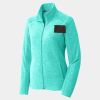 Ladies Heather Microfleece Full Zip Jacket Thumbnail