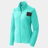 Ladies Heather Microfleece Full Zip Jacket Thumbnail