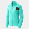 Ladies Heather Microfleece Full Zip Jacket Thumbnail