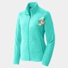 Ladies Heather Microfleece Full Zip Jacket Thumbnail