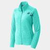 Ladies Heather Microfleece Full Zip Jacket Thumbnail