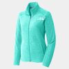 Ladies Heather Microfleece Full Zip Jacket Thumbnail