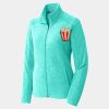 Ladies Heather Microfleece Full Zip Jacket Thumbnail