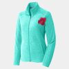 Ladies Heather Microfleece Full Zip Jacket Thumbnail