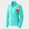 Ladies Heather Microfleece Full Zip Jacket Thumbnail