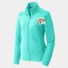 Ladies Heather Microfleece Full Zip Jacket Thumbnail