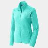 Ladies Heather Microfleece Full Zip Jacket Thumbnail