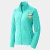 Ladies Heather Microfleece Full Zip Jacket Thumbnail