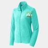 Ladies Heather Microfleece Full Zip Jacket Thumbnail