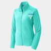 Ladies Heather Microfleece Full Zip Jacket Thumbnail