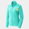 Ladies Heather Microfleece Full Zip Jacket Thumbnail