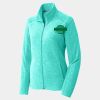 Ladies Heather Microfleece Full Zip Jacket Thumbnail