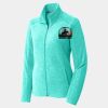 Ladies Heather Microfleece Full Zip Jacket Thumbnail