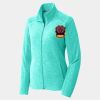 Ladies Heather Microfleece Full Zip Jacket Thumbnail