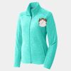 Ladies Heather Microfleece Full Zip Jacket Thumbnail