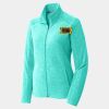 Ladies Heather Microfleece Full Zip Jacket Thumbnail