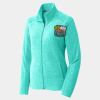 Ladies Heather Microfleece Full Zip Jacket Thumbnail