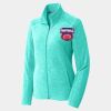 Ladies Heather Microfleece Full Zip Jacket Thumbnail