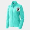 Ladies Heather Microfleece Full Zip Jacket Thumbnail