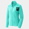 Ladies Heather Microfleece Full Zip Jacket Thumbnail