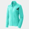 Ladies Heather Microfleece Full Zip Jacket Thumbnail