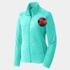 Ladies Heather Microfleece Full Zip Jacket Thumbnail